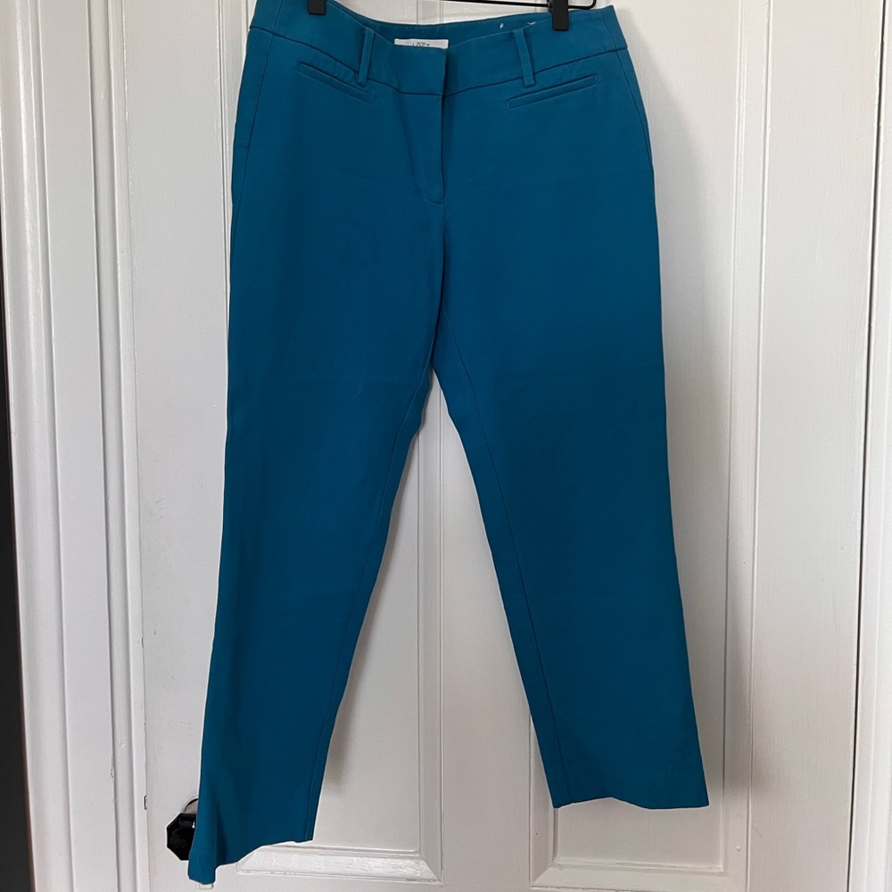 Ann Taylor Loft Marisa Pant - bright turquoise